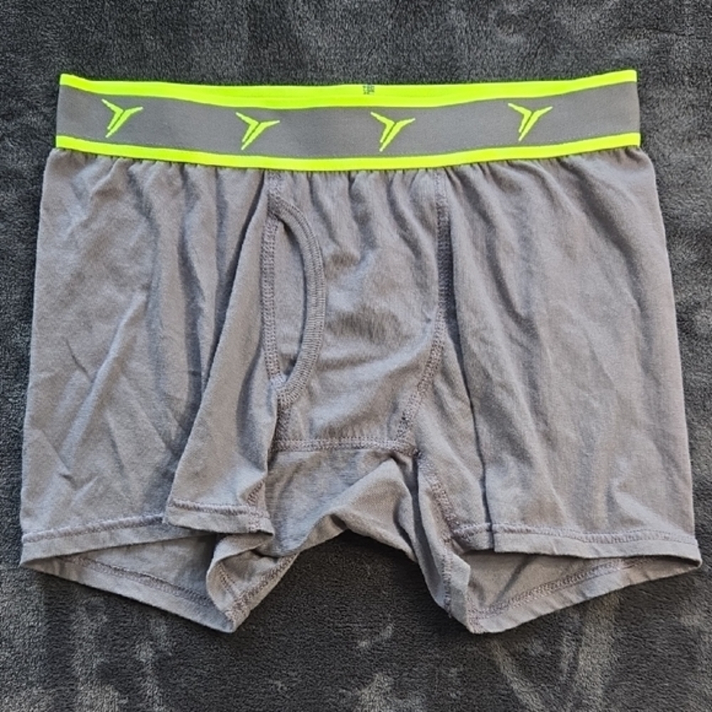 Old Navy Gray and Yellow Boxer Briefs Cotton Blend